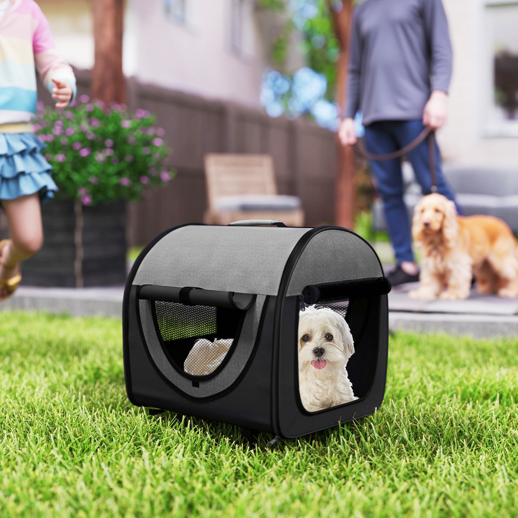 Tissu pliant Pawhut Soft Pet Crate