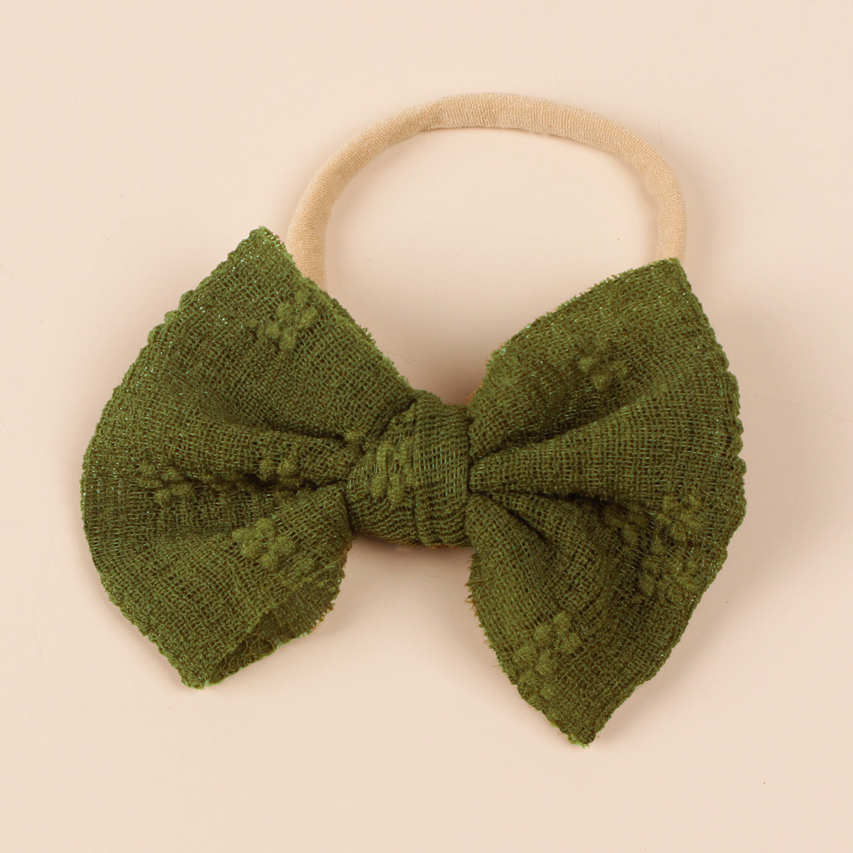 Bande de cheveux pour enfants Mesh Bow Hairband Nylon Narrow Headband Bow Hair Accessoires
