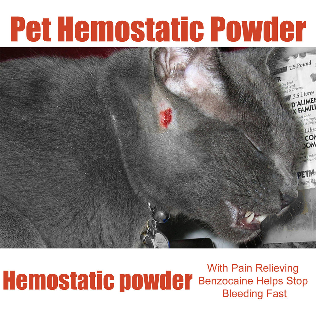 Poudre hémostatique pour animaux de compagnie