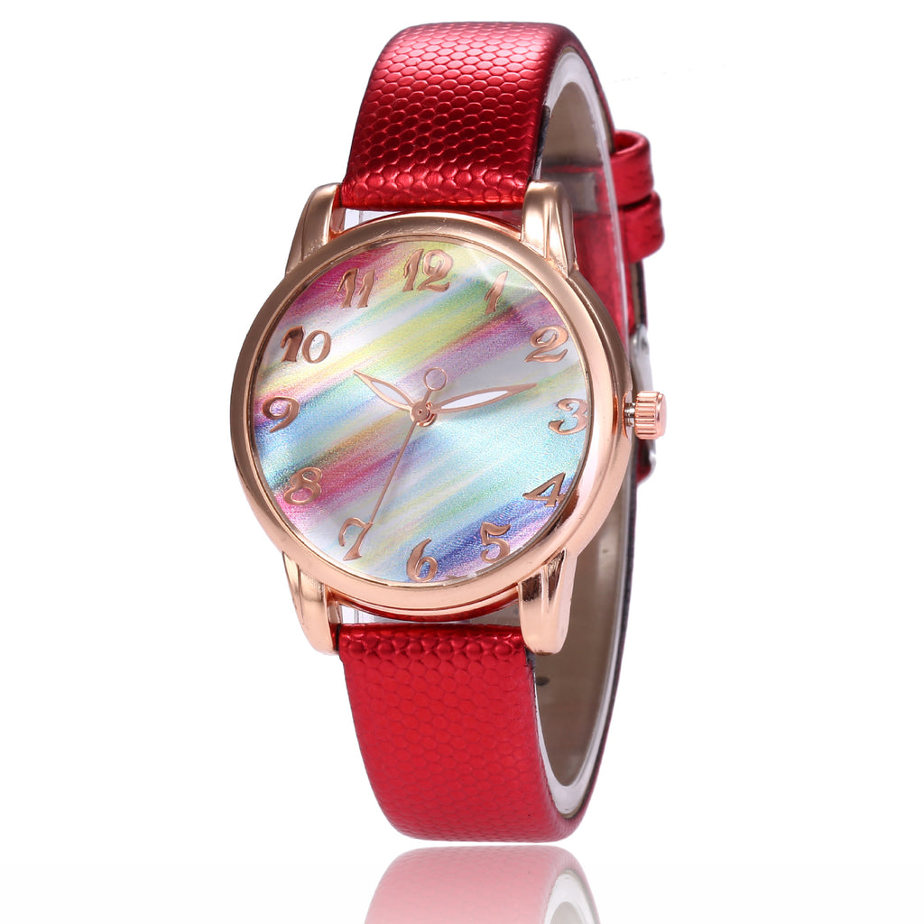 Trendy et fashionable Rainbow Face Women's Watch