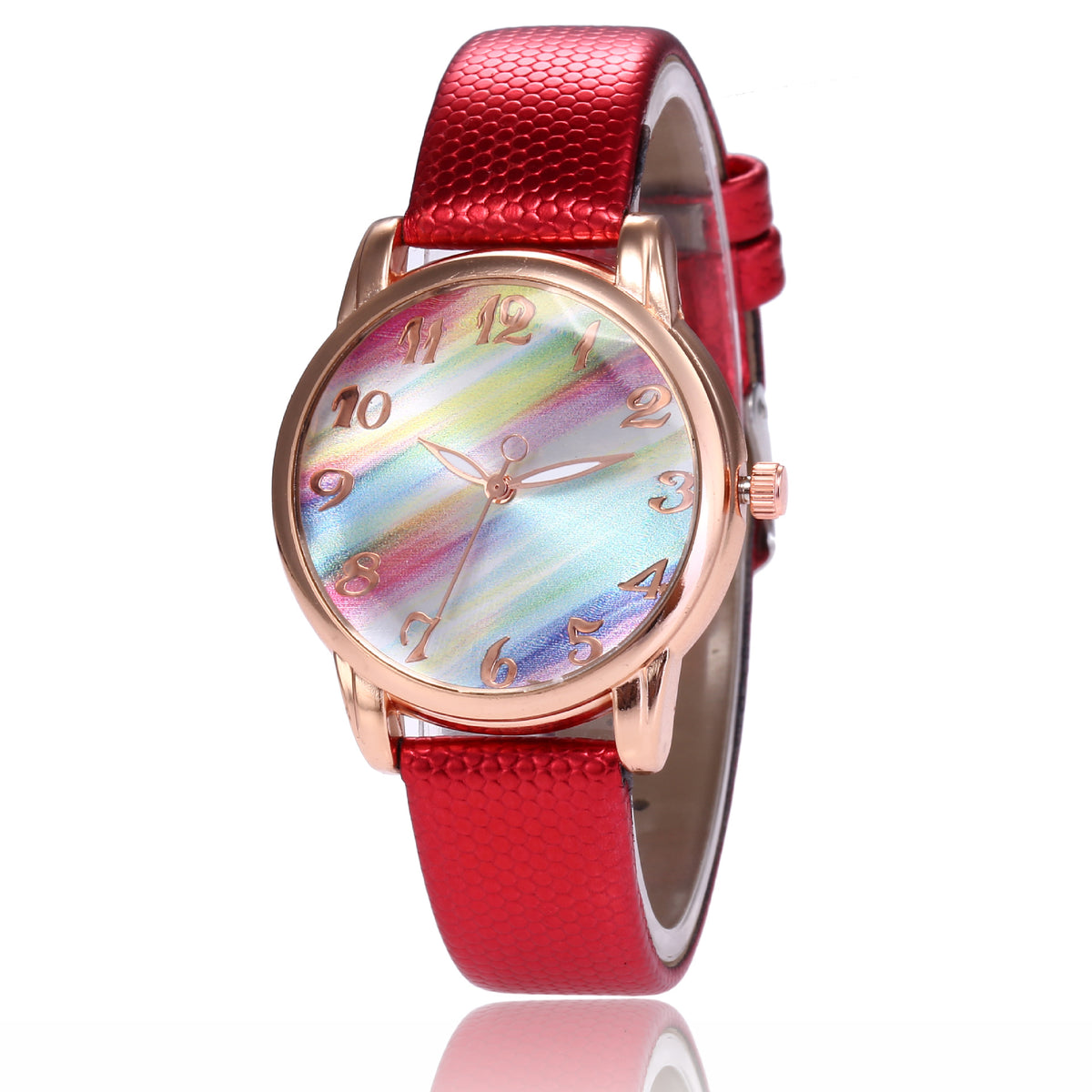 Trendy et fashionable Rainbow Face Women's Watch