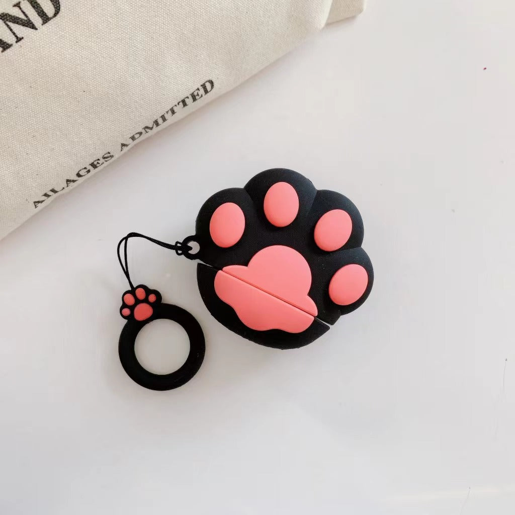 Casque de protection en silicone Paw de chat Mignon