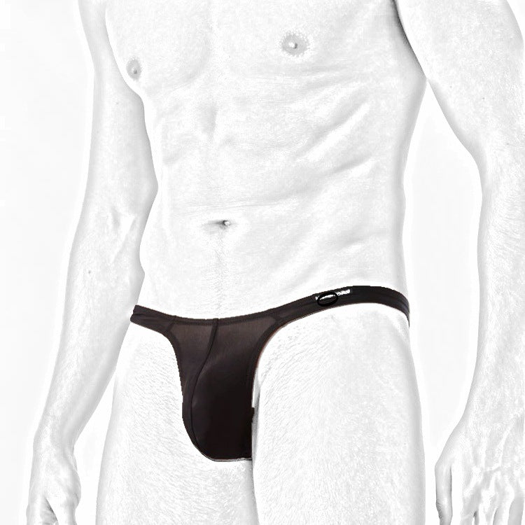 String pour hommes Sexy Dew Bottom Pantalons d'été Ice Silk Thin Respirant Sous-vêtements de basse taille