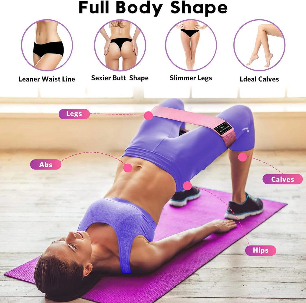 Bandes de résistance Ensemble de boucles d'entraînement d'exercice 3 Crossfit Fitness Yoga Booty Band
