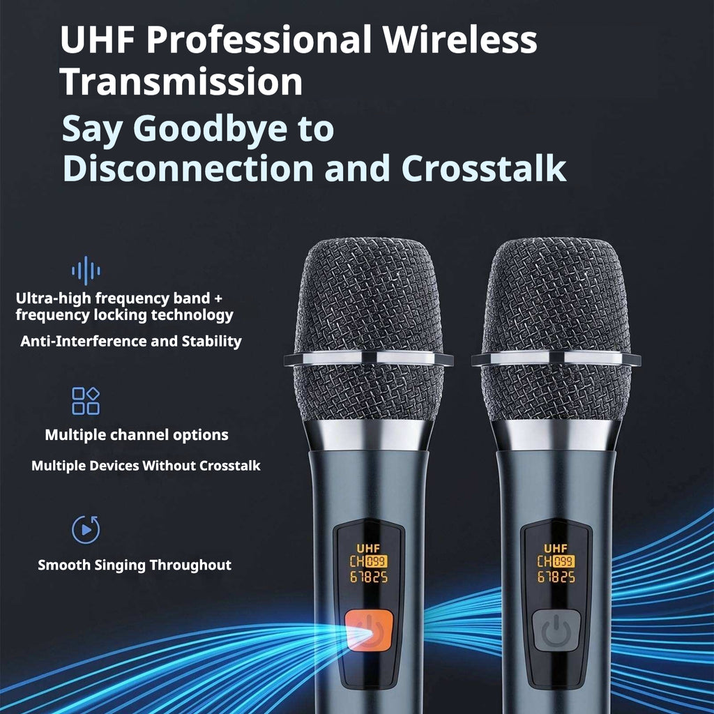 KP-10 11 12 Microphone sans fil universel 2.4G le plus vendu1 à 2 micros portables