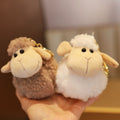 Porte-clés mignon et moelleux en peluche de petit mouton