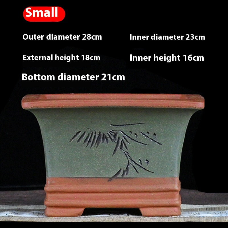 Pot de fleurs de sable violet Pot de plantes de jardin Bonsai
