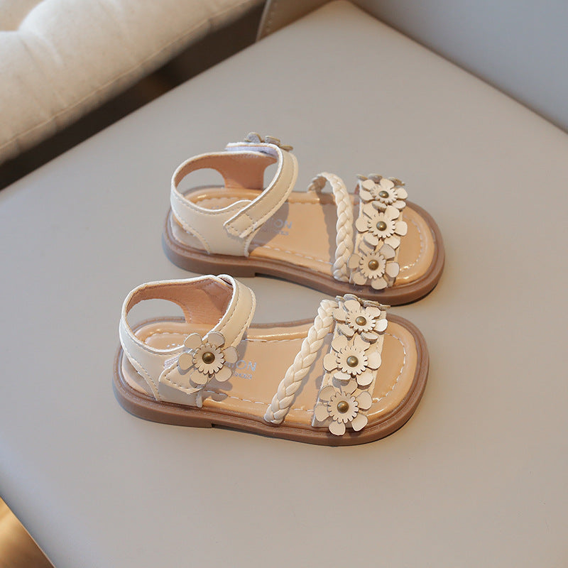 Chaussures de plage Fashion Flower Soft Bottom pour enfants