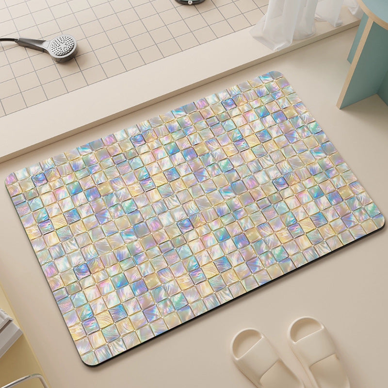 Tapis de porte à séchage rapide Dirt- et résistant aux rayures Tapis de pied Diatomées Terre tapis