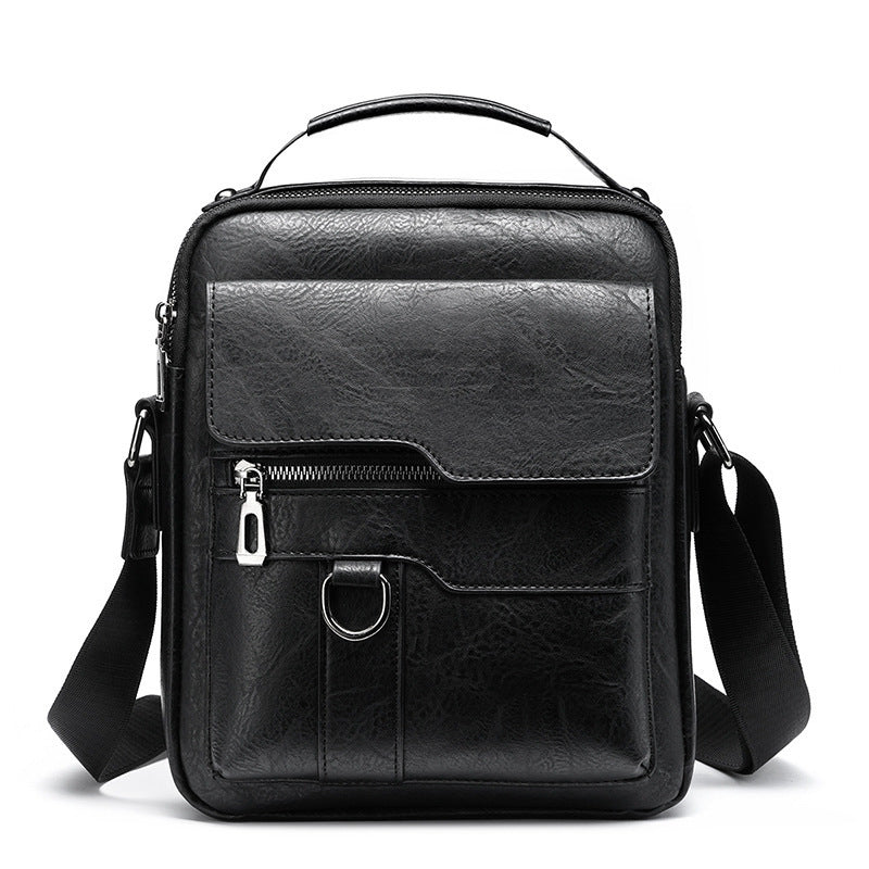 Sac croisé d'affaires rétro à épaule unique pour hommes