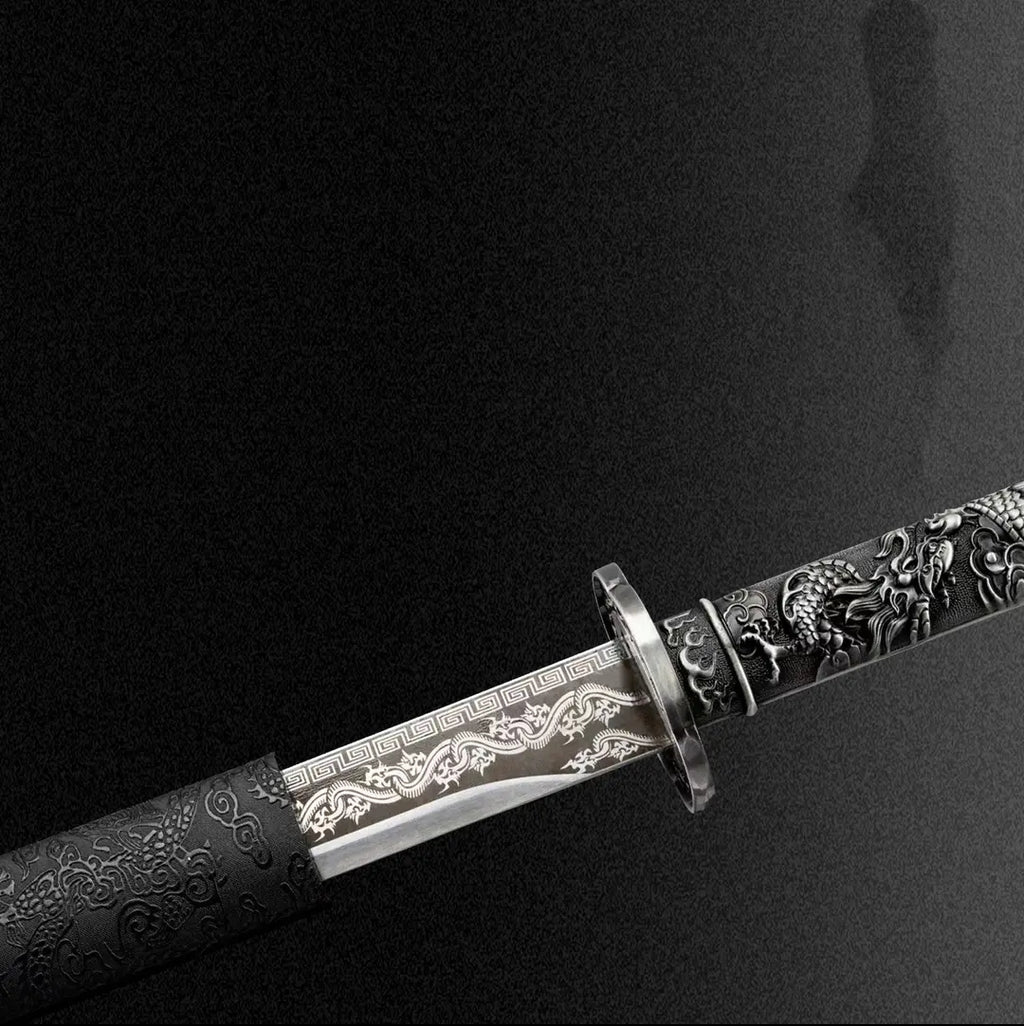 Style Xiaolong Integral Tang Dynasty Horizontal Sword High Manganese Steel Auto-Defense Co