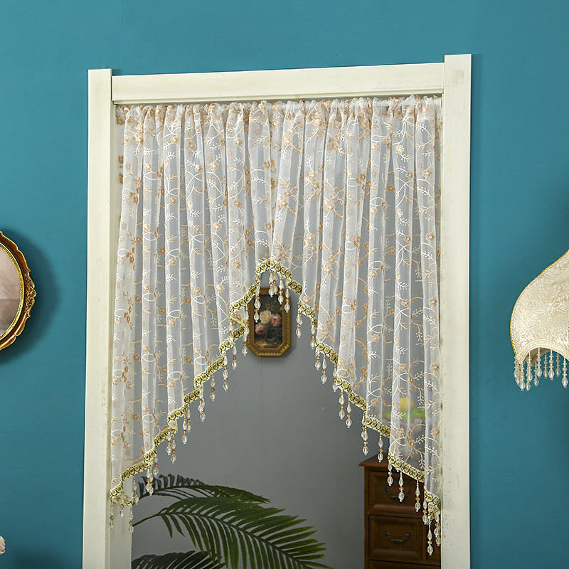 Dentelle demi rideau pour la chambre à coucher à la maison Decor