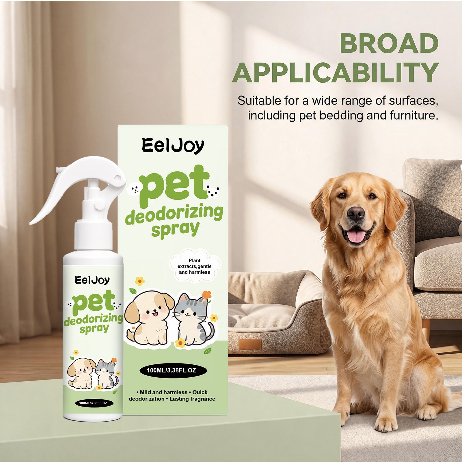 Vaporisateur de désodorisant pour animaux Chats et chiens