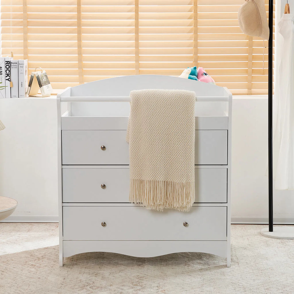 Lit bébé 3-Tier avec garde de sécurité – 90,5x58x92cm