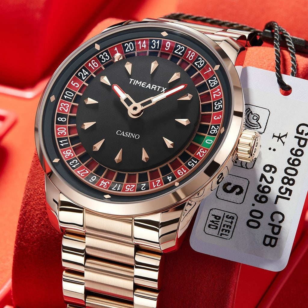 Montre Quartz à ceinture étanche à lumière unique