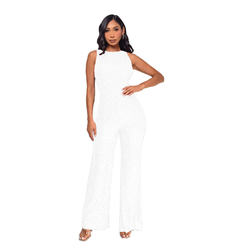 Women's Crew Neck Jumpsuit