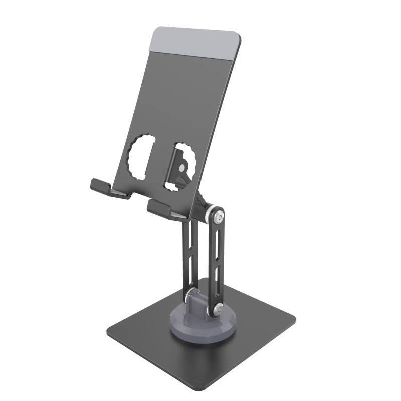 Tablette en alliage d'aluminium de bureau et support de téléphone avec conception rotative et pliante