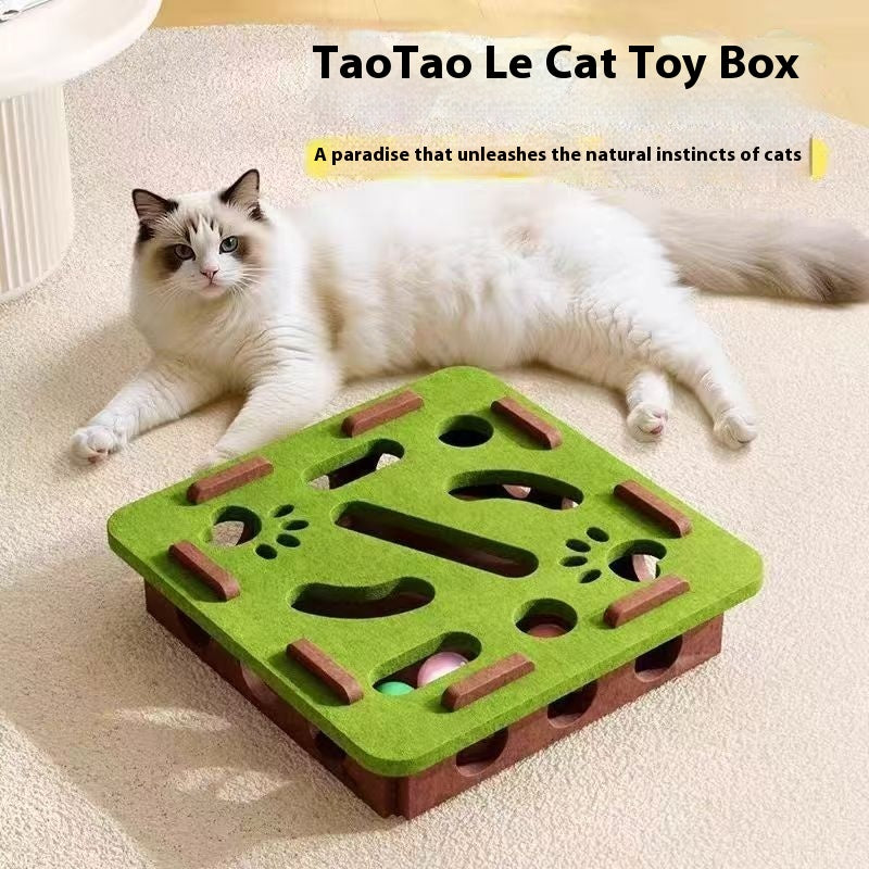 Jouet de chat Self-Hi soulageant Stuffy Artifact Trou Boîte en feutre