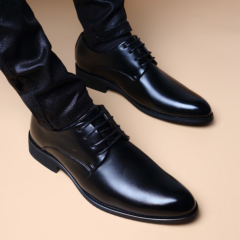 Hommes style britannique Casual pointed-toe Dentelle-up Hauteur-augmentation Chaussures