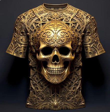 T-shirt imprimé 3D Hip Hop 3D pour homme