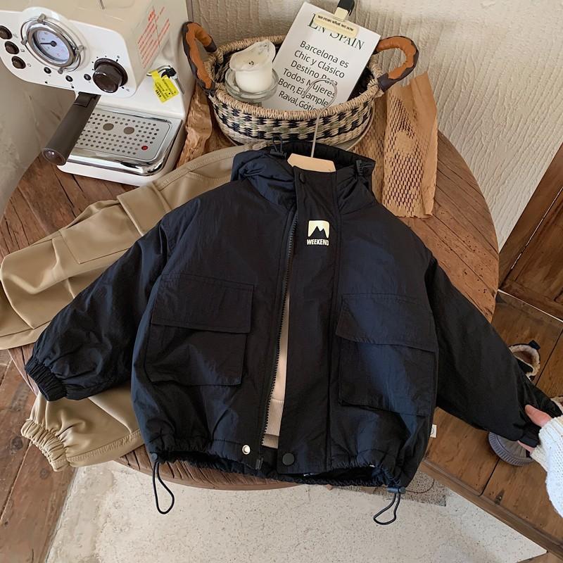 Garçons Mode Personnalité Hoodie Coat rembourré