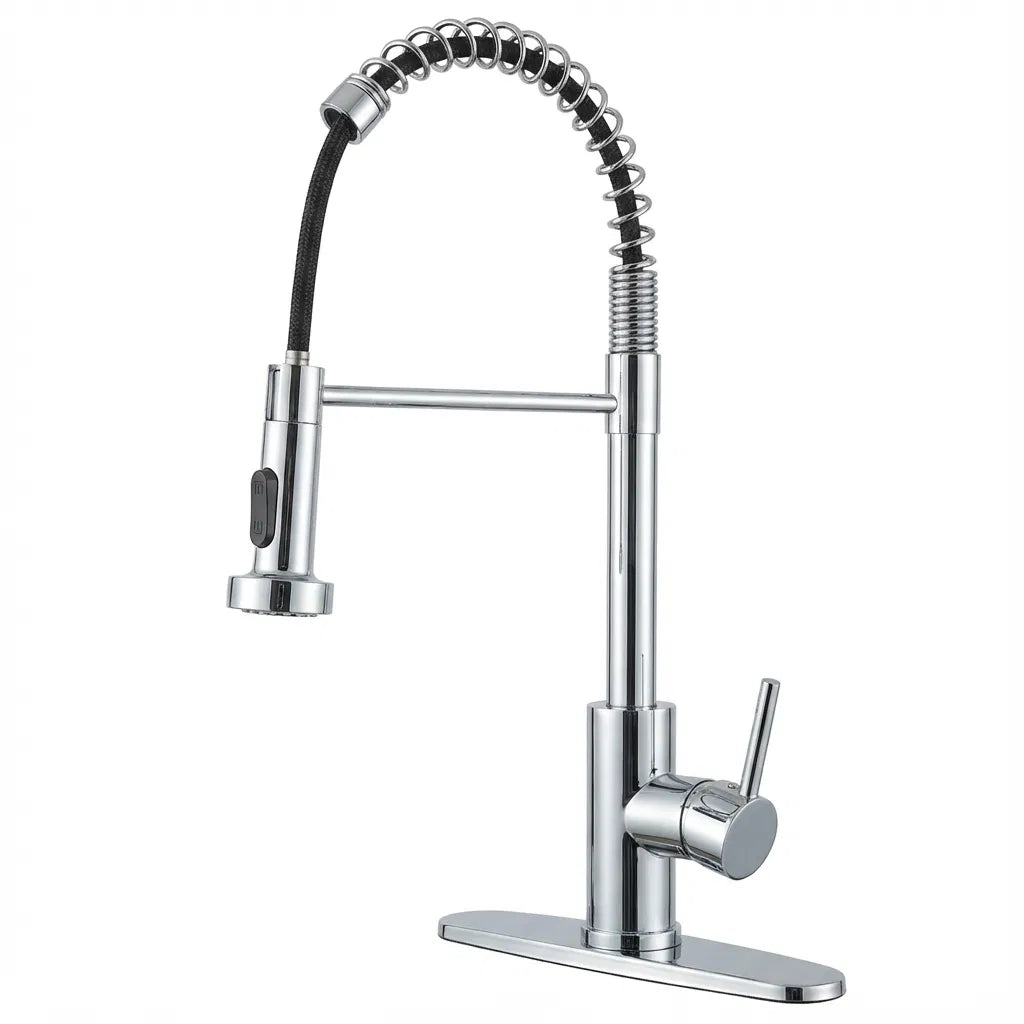 Robinet de cuisine avec pulvérisateur pulvérisateur industriel 1 poignée 1 trou ou 3 trous Robinet pour ferme