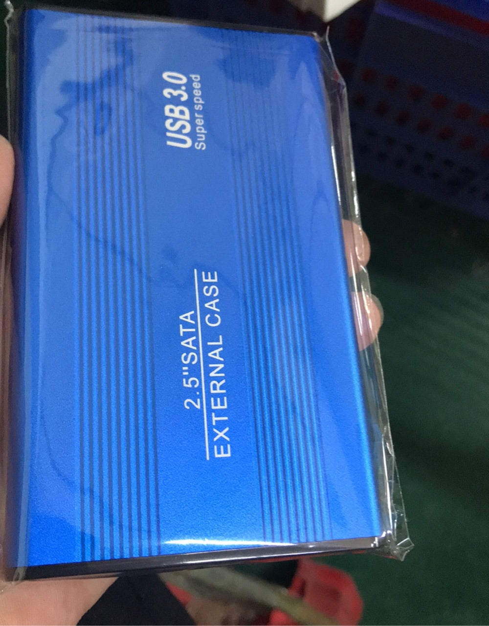 Boîte de disque dur mobile métallique