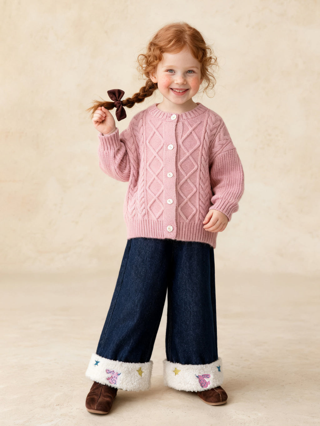 Pinced Versatile Casual Straight-leg Denim Jeans Pour les filles