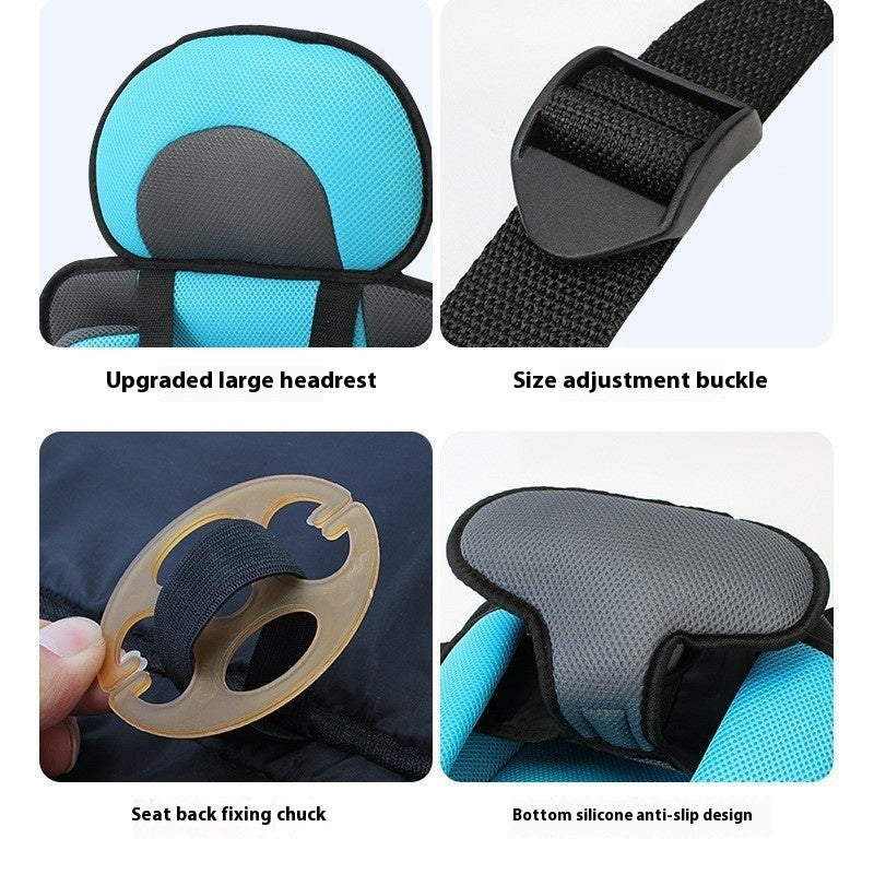 Coussin fixe de siège automobile pour les enfants
