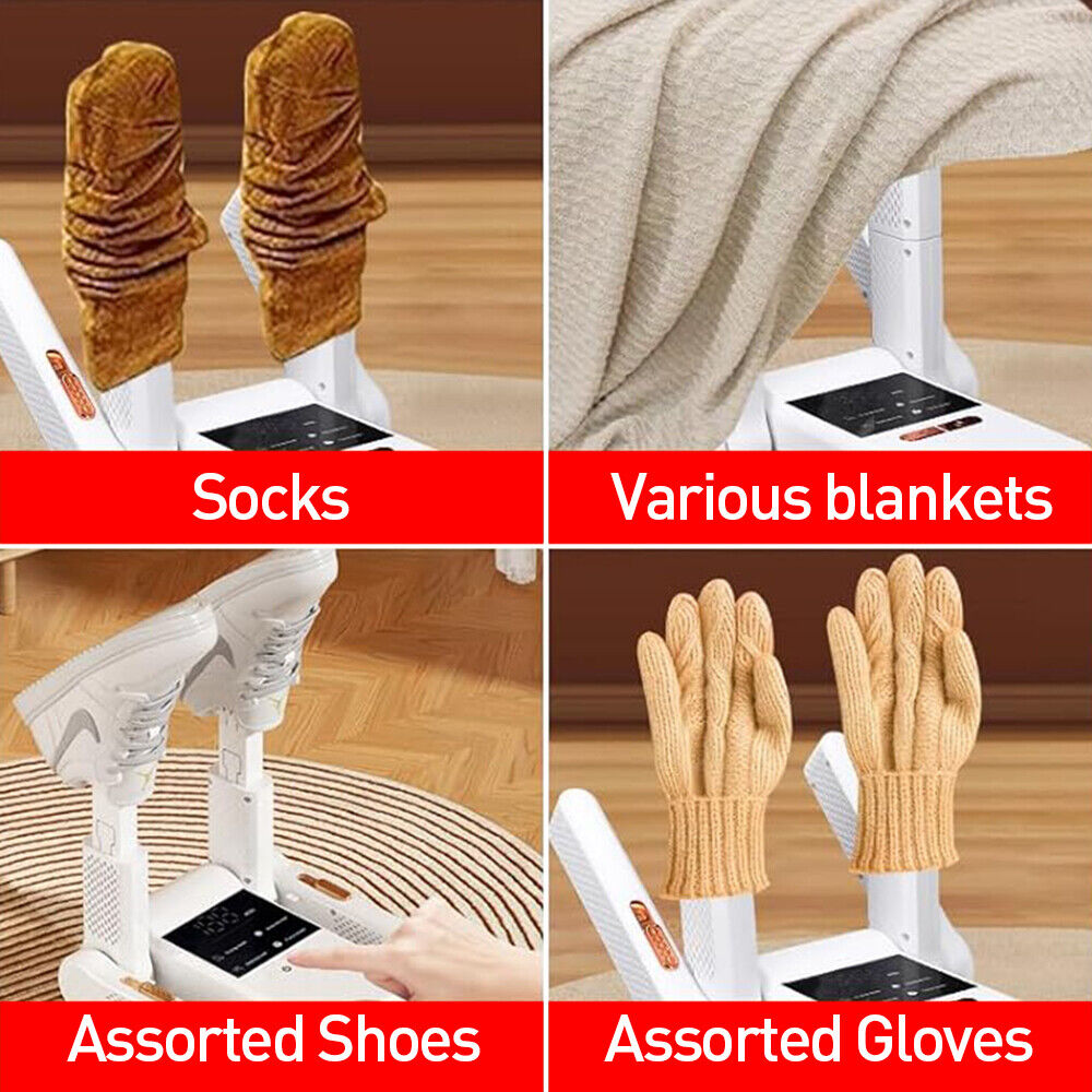 Electric Shoe Dryer Gloves Warmer Heater Socks Ski Boot Dryer Portable