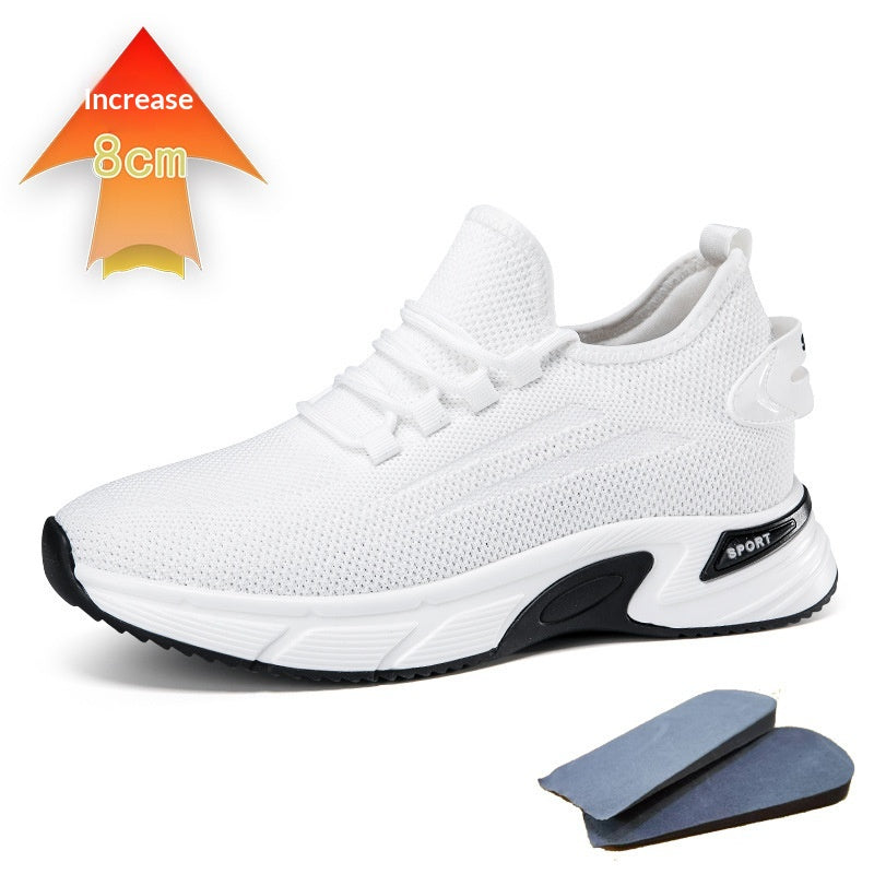 Chaussures de course invisibles en hausse de hauteur avec une plate-forme épaisse