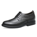 Chaussures en cuir casual de 8cm de plus invisible à semelle épaisse