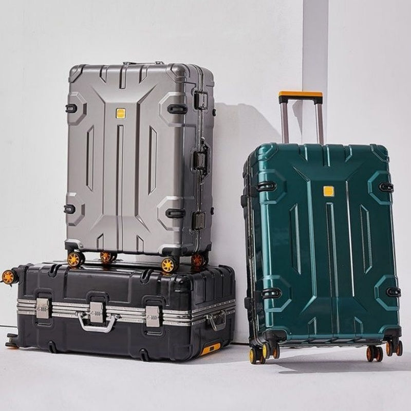 Valise pivotante durable avec boîte de verrouillage de mot de passe