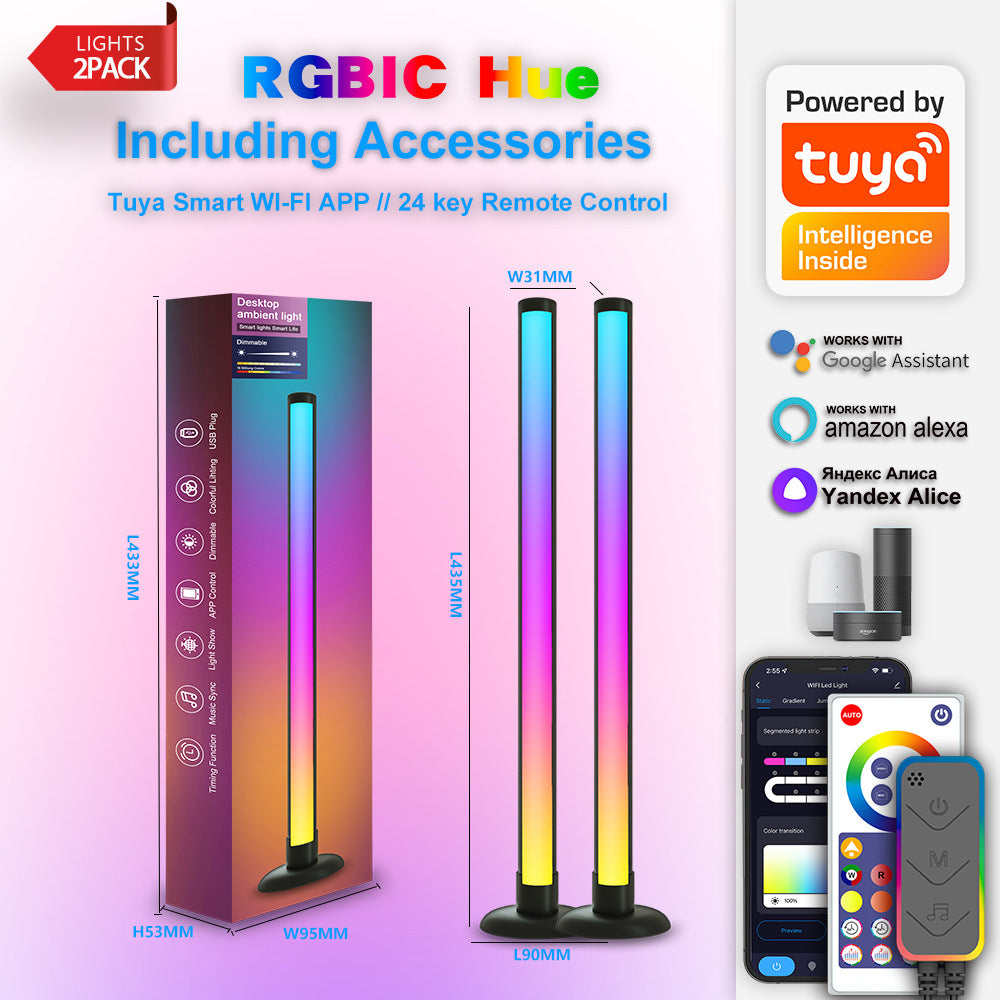 Musique Pickup lampe LED plafonnier lampe de bureau Graffiti lampe de lit WIFI lampe de sol magique