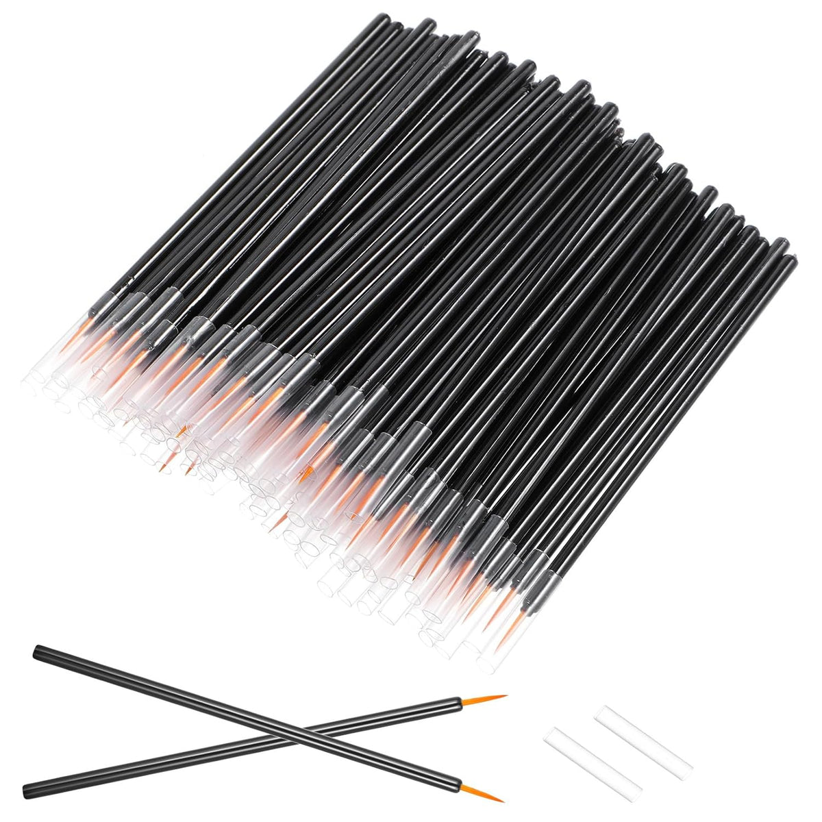 Brosses jetables pour eyeliner à cent paquets - Applicateurs ultra-fins