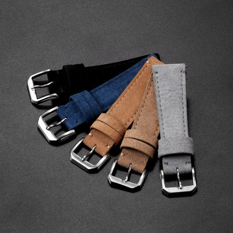 Bande de montres en cuir Suede