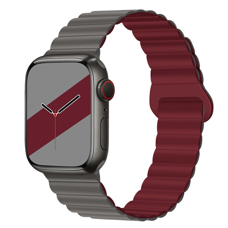 Bracelet de montre magnétique en silicone bande