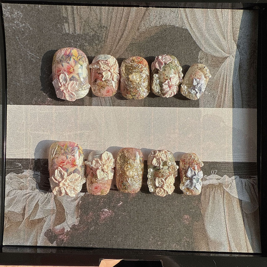 Haut de gamme personnalisé Short-style Hand made Wearable Nails