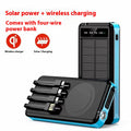 Unité de recharge solaire avec câble portable étanche
