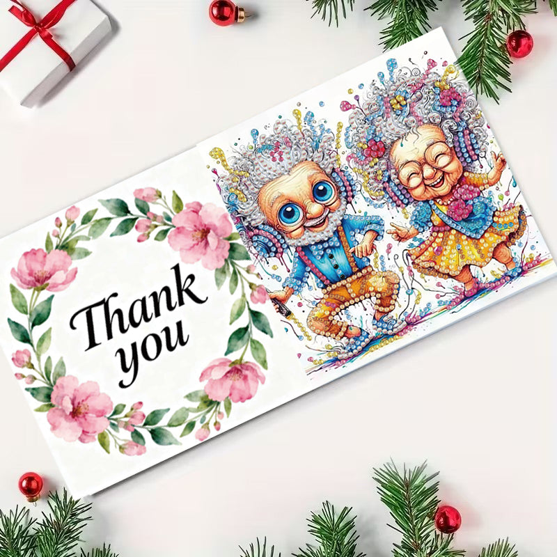 Kit de peinture diamant bricolage Kit carte d'anniversaire