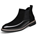 Bottes pour hommes casuales de patchwork chaud doublé de polaire
