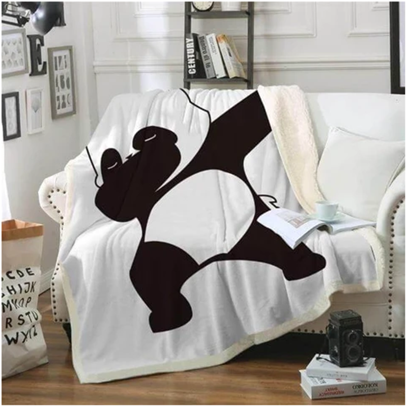Couverture flanelle de la série Panda