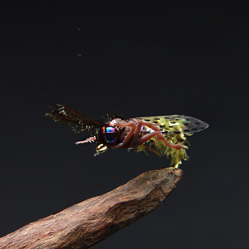 Pêche Bâton flottant Eau Bionic Fly Road Sous-bâton Bâton mouche Insecte faux Bâton artificiel