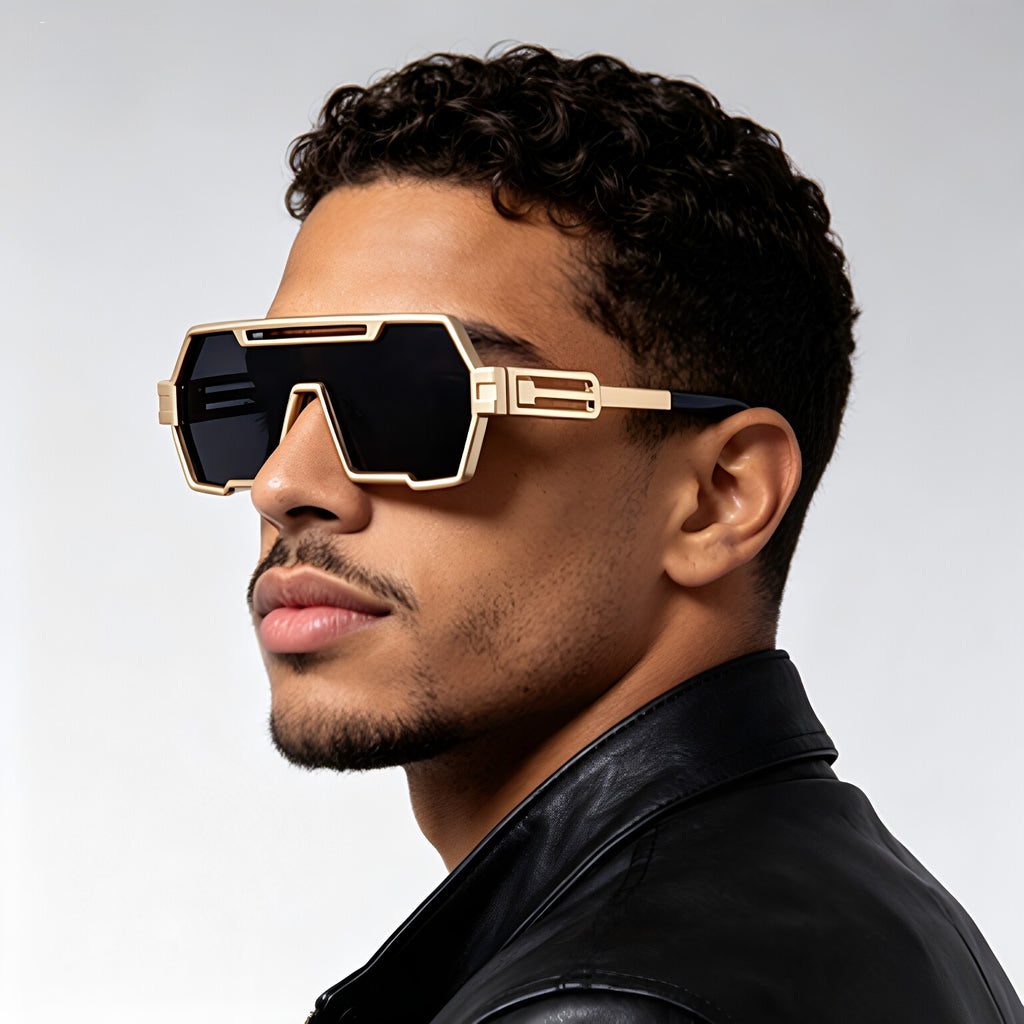 Lunettes de soleil rétro pour hommes