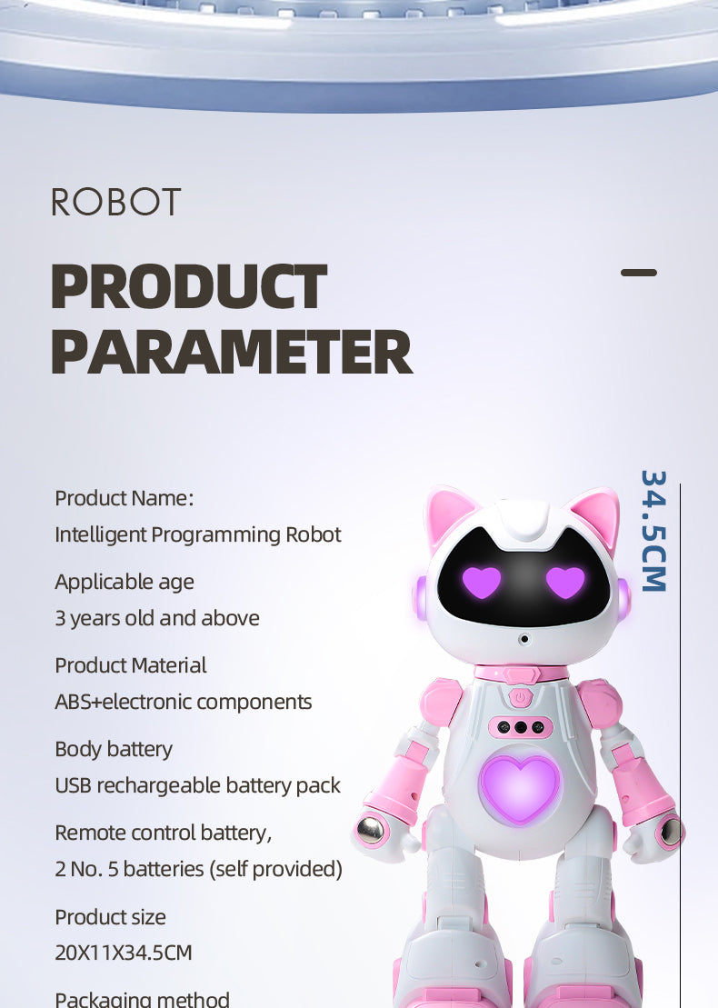 Programmation intelligente Gesture Induction Robot Spray Lampe Respirante Cool Jouets pour enfants