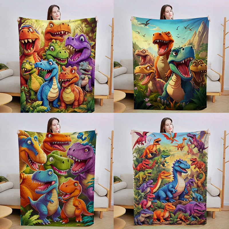 Couverture de dinosaure en flanelle