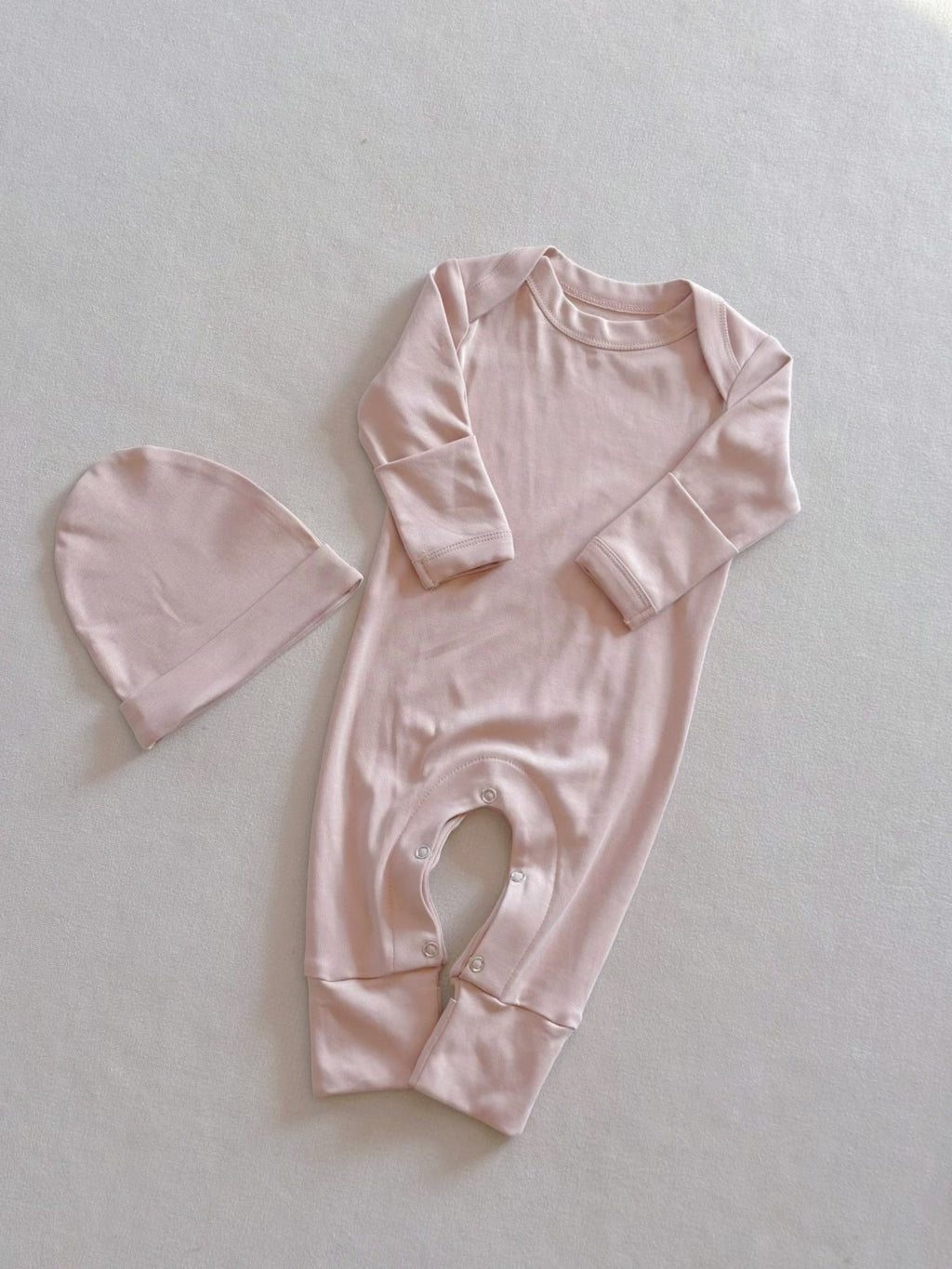 Hiver bébé couleur solide combinaison de saut manches longues nouveau-né sac veste de pet