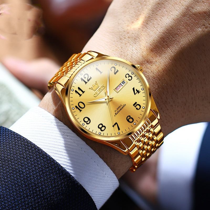 Montre mécanique automatique de simplicité pour hommes