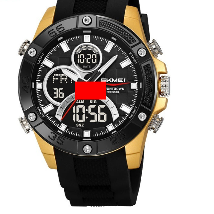 Montre numérique multifonctionnelle étanche pour hommes