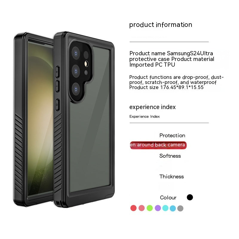 Coque de téléphone étanche en plastique Sports extérieurs Couverture de protection scellée résistante aux chutes